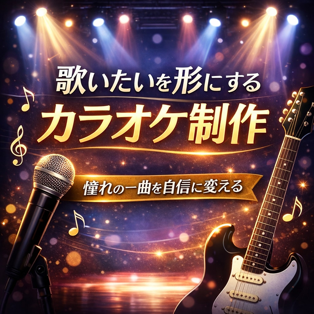 歌いたいを形にするカラオケを制作します 歌ってみた・弾いてみた対応/初めてでも安心 イメージ1