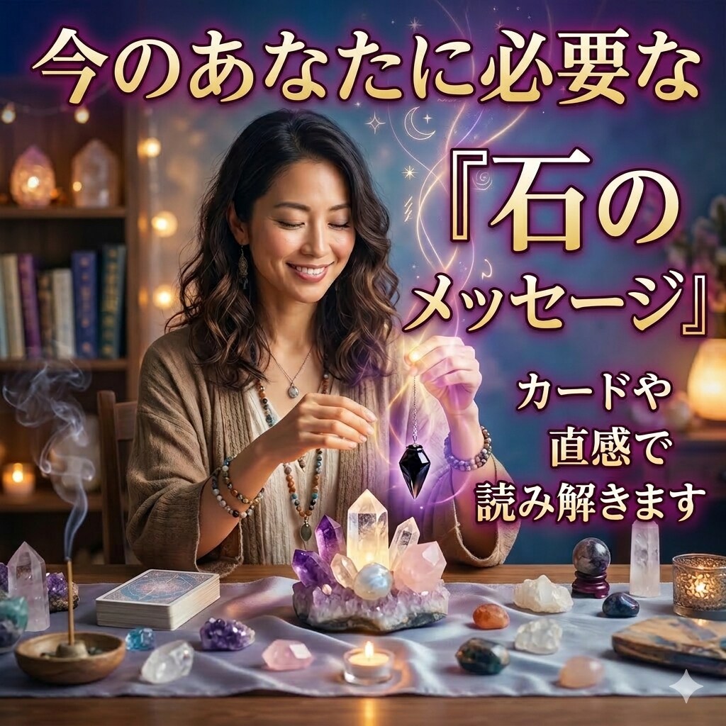 今のあなたに必要な「石のメッセージ」を届けます 星の導きと、海の癒やし。あなたの人生の舵取りを支える羅針盤 イメージ1