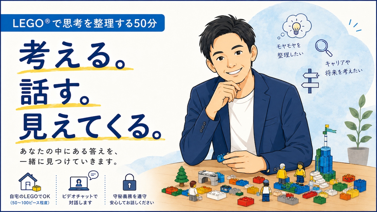 はじめての方｜レゴで思考を整理します ご自宅のレゴで、あなたの答えを見つけます イメージ1