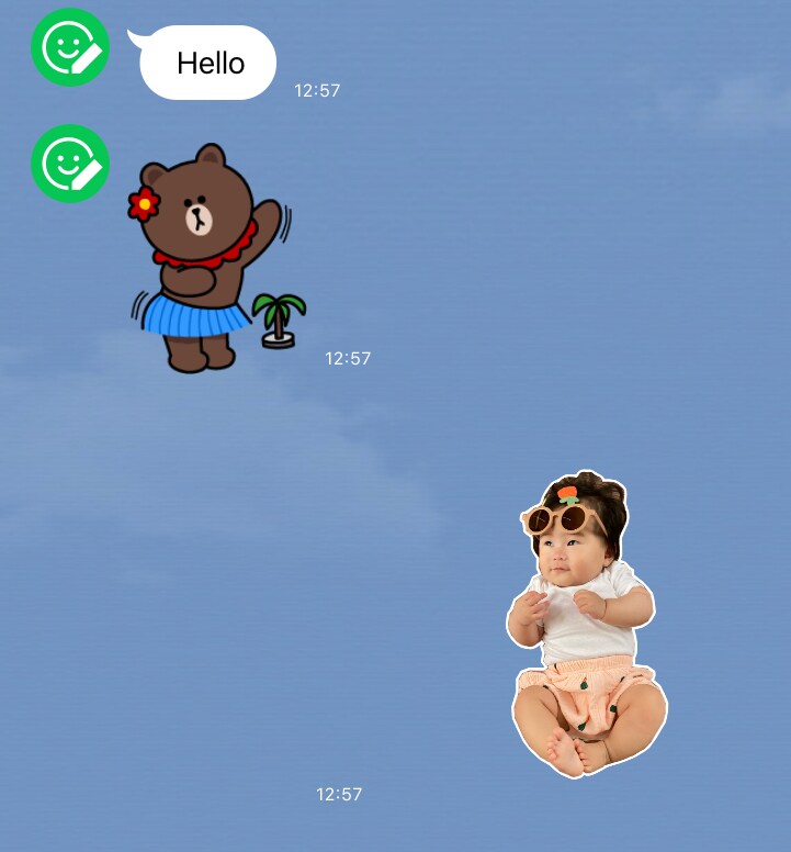 写真を切り抜き!LINEスタンプ文字無し作ります 写真だけスタンプ!シンプルスタンプ! イメージ1