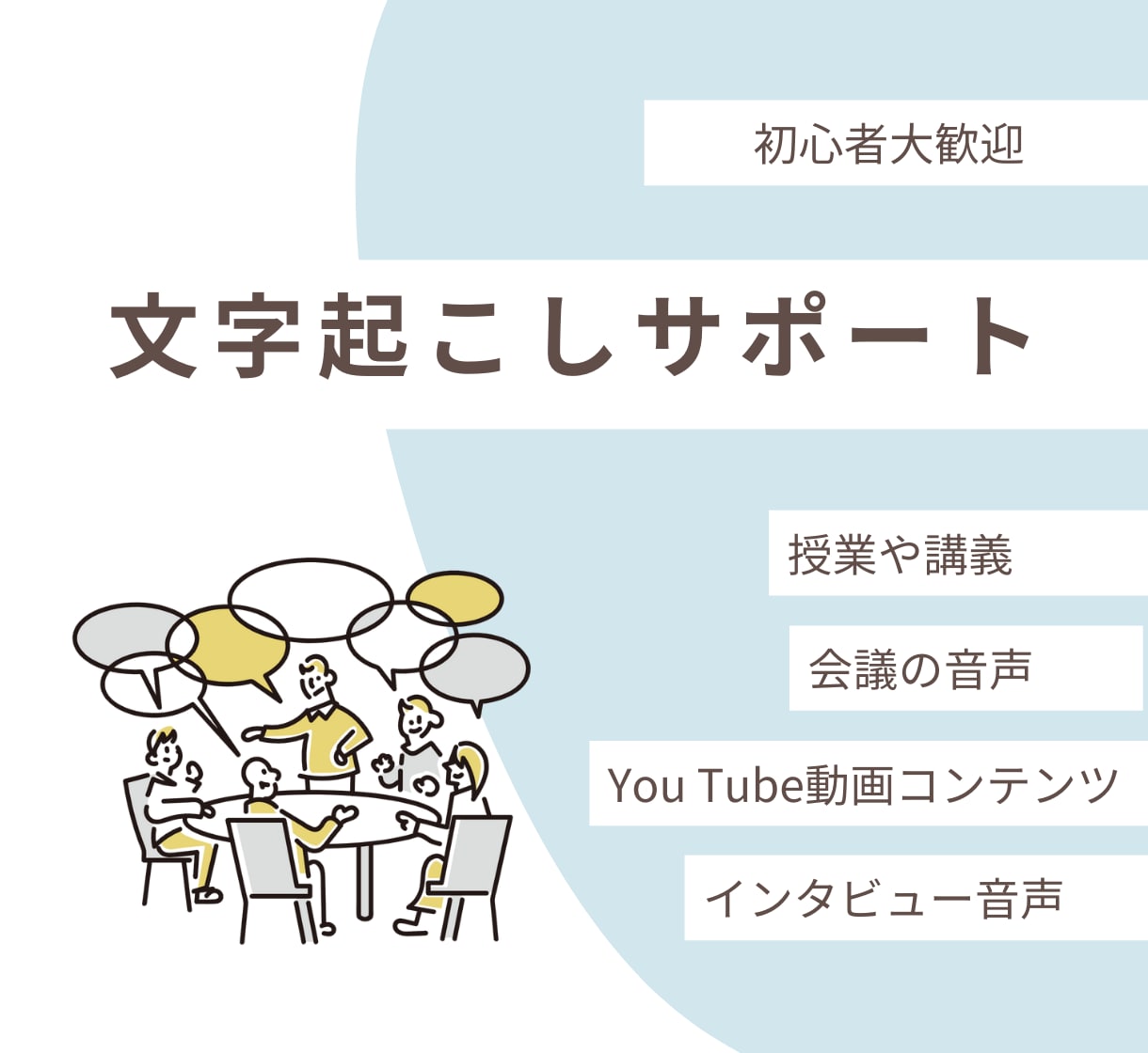 YouTube動画対応!動画・音声の文字起こします 最低金額、即日対応、初心者歓迎!長時間でも対応します! イメージ1
