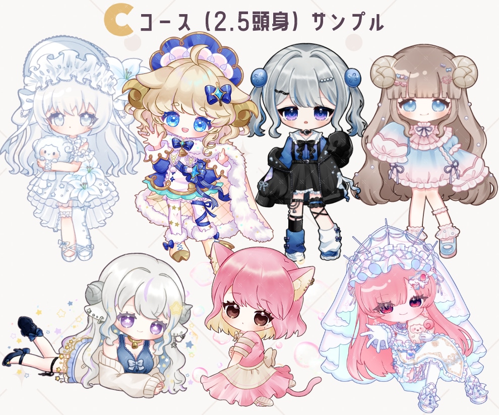 ふわふわ癒される可愛いミニキャラ制作します SNSアイコン、動画や配信用、グッズなど様々な用途に❁ イメージ10