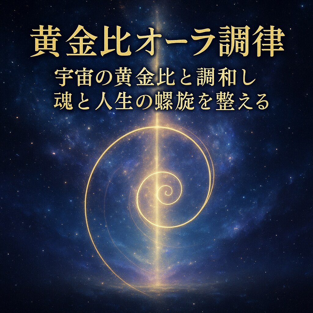 黄金比オーラ調律宇宙を重ね人生の調和と魂を整えます 宇宙の黄金比と調和し魂と人生の螺旋を整える特別なオーラ調律 イメージ5