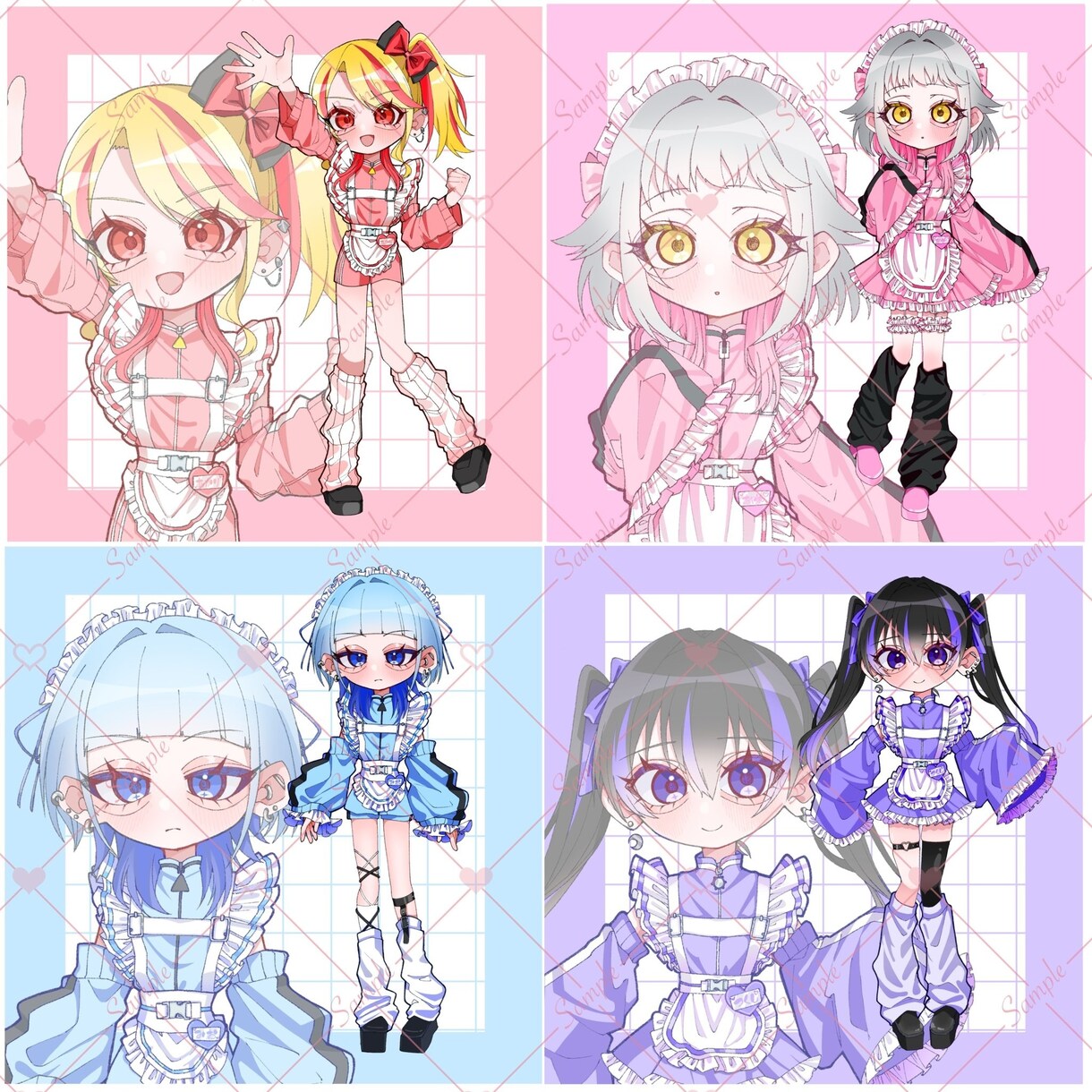 可愛いくてオシャレなデフォルメイラスト作成し‪ます 可愛くてポップな色彩で見やすくスタイリッシュなSDイラスト イメージ5