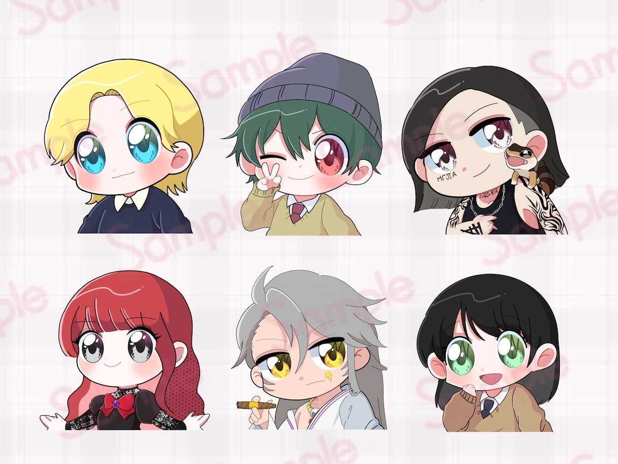 可愛いミニキャライラスト描きます SNSアイコンやサムネイルにどうですか‪？ イメージ4