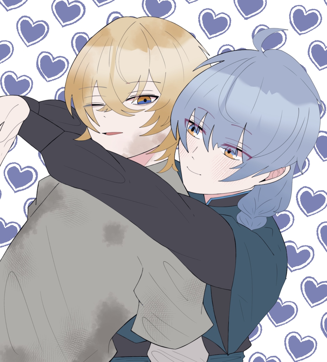 距離感近めな男の子2人のイラスト描きます あなたの推しカプ・オリキャラを素敵に描きます ✨ イメージ1