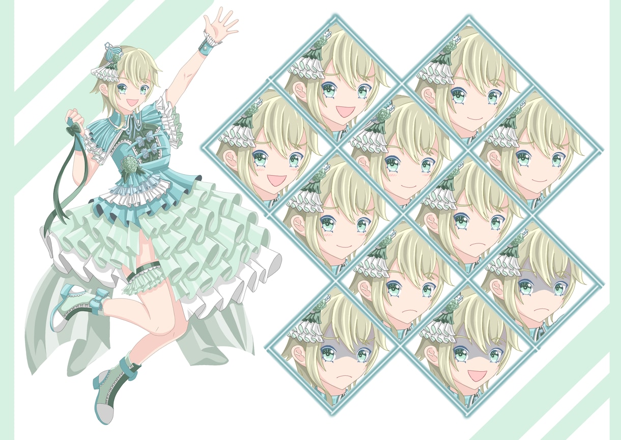 IRIAM4.1に対応しています IRIAM3年、VTuber2年の経験から表情差分をご用意！ イメージ1