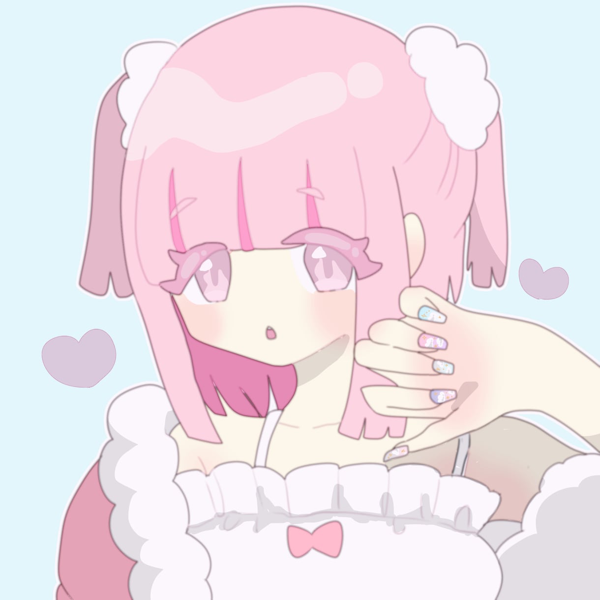 1500円で女の子のアイコンイラストを描きます バストアップの可愛い女の子のアイコンイラストを描きます イメージ2