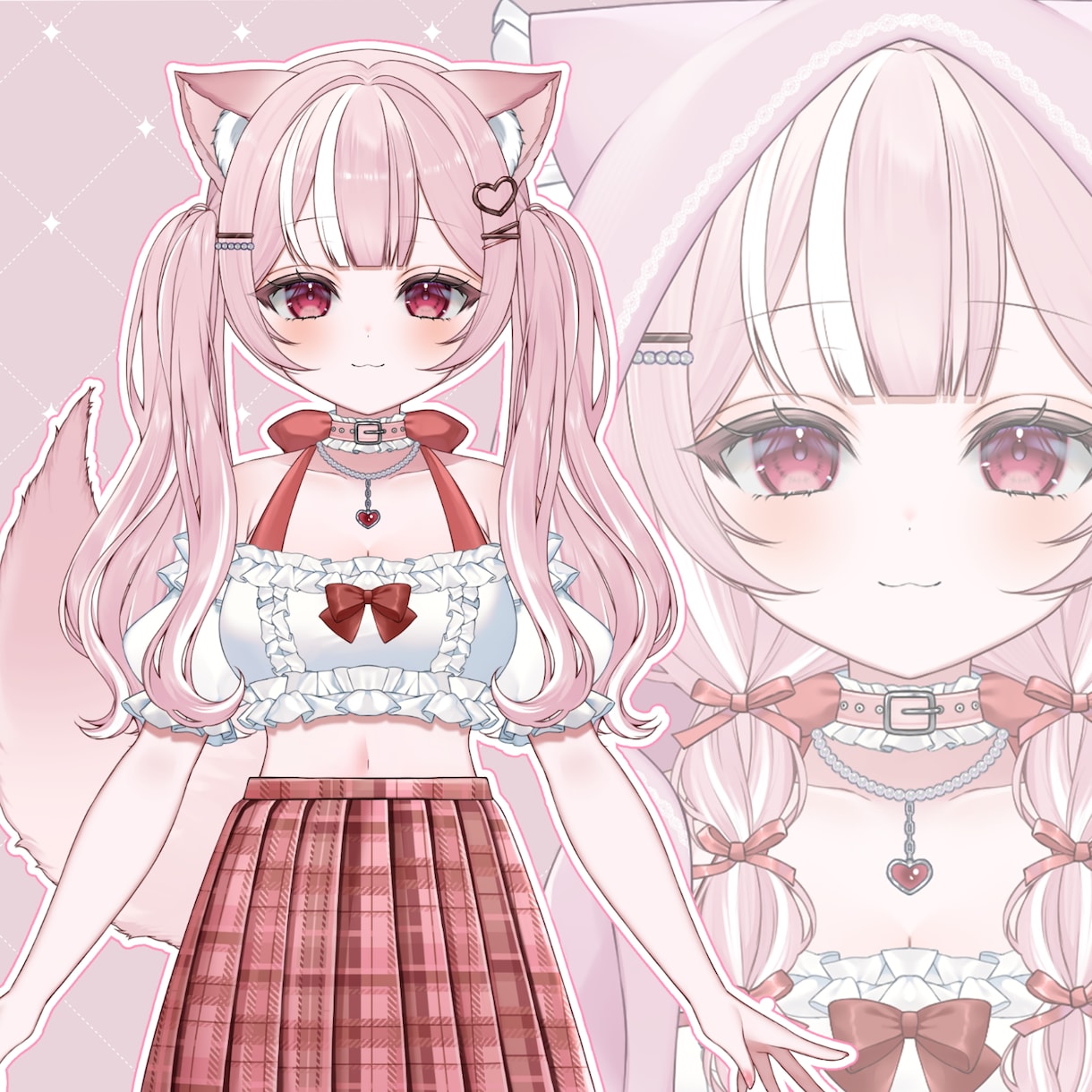 高品質なVtuber用のパーツ分け立ち絵制作します 企業実績あり！かわいいキャラが得意です！ イメージ3