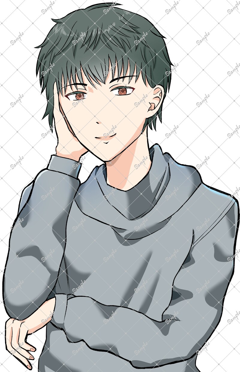 一枚絵イラスト描きます あなたのオリジナルキャラクターやVtuberを描きます イメージ3