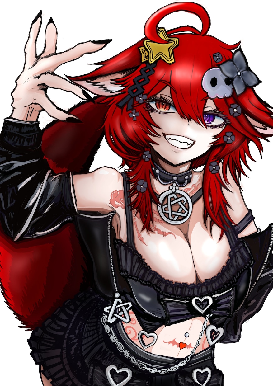 ダークもポップもOK！個性あふれるイラスト描きます 表情やポーズの指定もOK！ヒアリングを大切にしながら制作 イメージ2