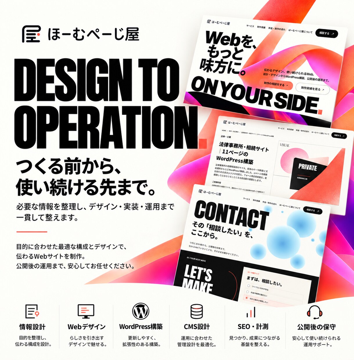 設計からWordPress事業サイトを制作します オリジナルデザインから公開後まで一貫対応 イメージ2