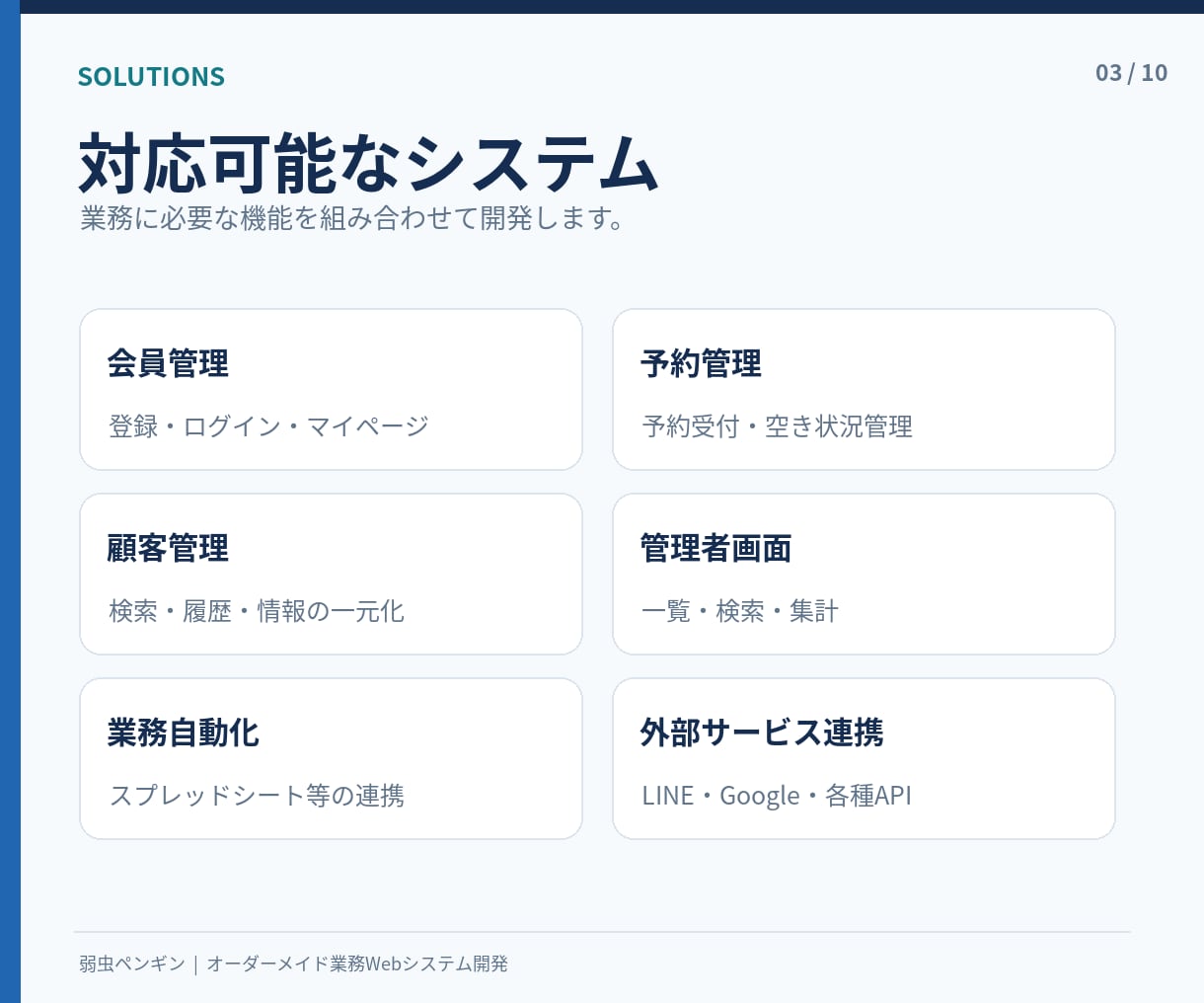 オーダーメイドの業務Webシステムを開発します 要件整理・モック・開発・公開・運用まで一貫して対応します！ イメージ3