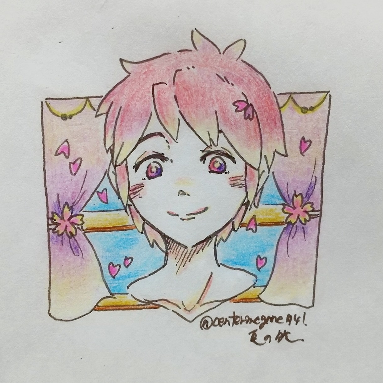 SNS等の人物アイコン描きます 色鉛筆･アクリル絵具を用いて優しいテイストのイラストを制作☆ イメージ3