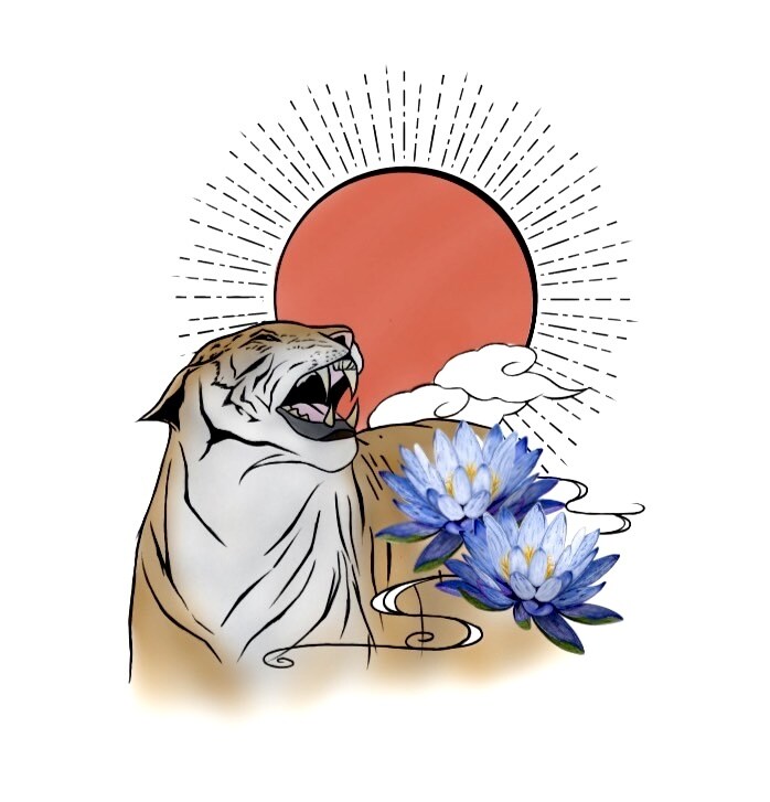 生き物を影絵/和風にロゴ/イラスト制作してます お客様好みの影絵/和風イラストが見つかるかも？ イメージ6