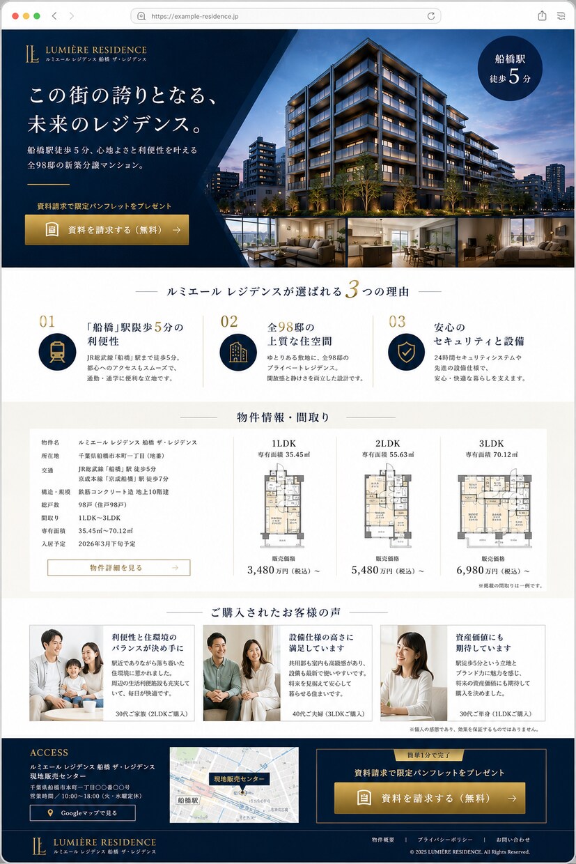 丁寧で成約率を意識したLPをデザイン制作します 集客と成約率を意識したLPをご提案します イメージ1