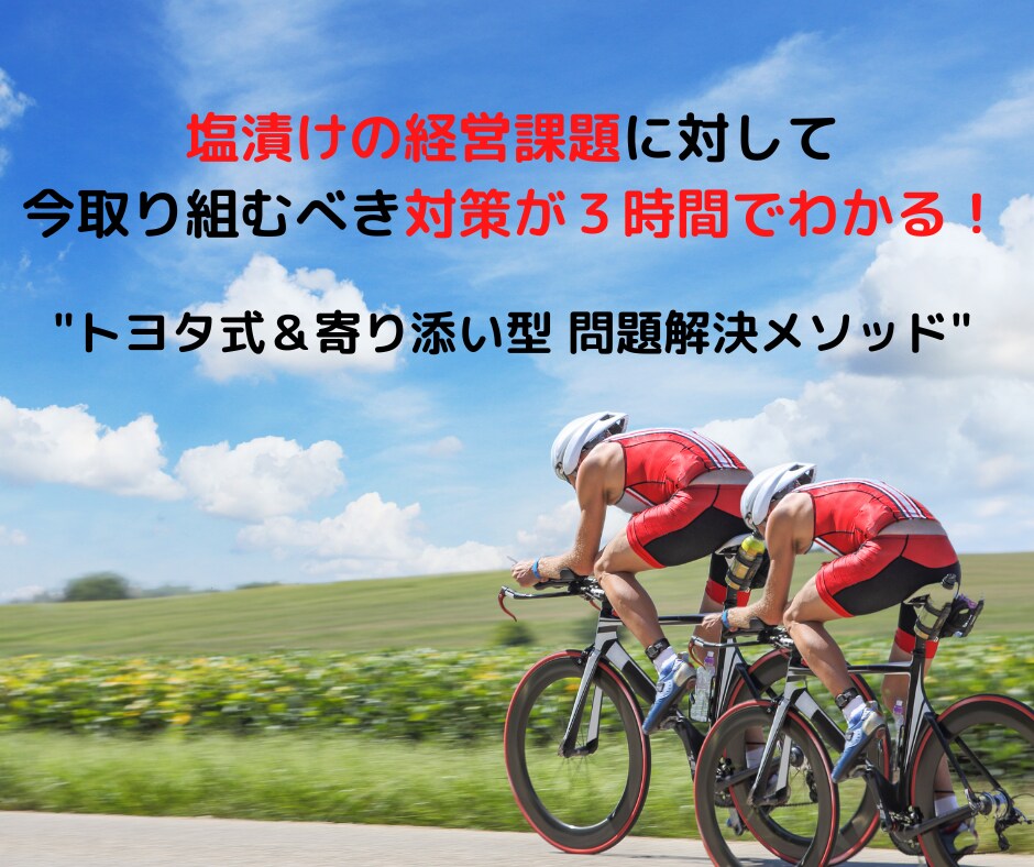 3時間で、塩漬けの経営課題を解決します 『トヨタ式＆寄添い型問題解決メソッド』でスッキリ解決 イメージ1