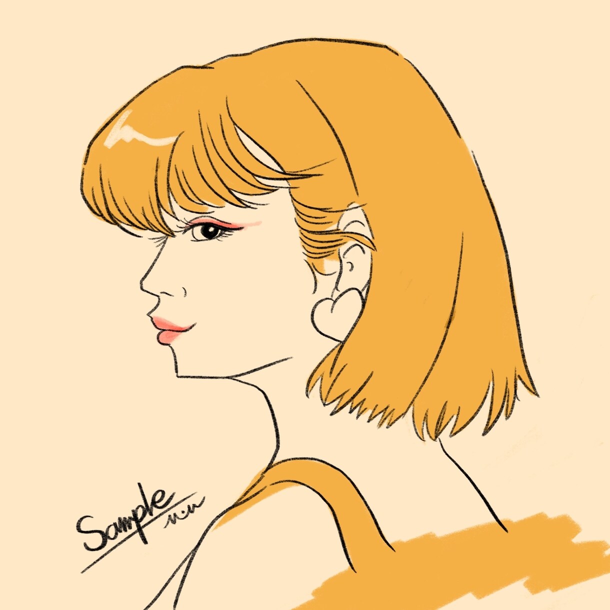 SNS向け！カラフルなモノトーン似顔絵描きます 他の人よりも目立ちたい方にオススメ！ イメージ7
