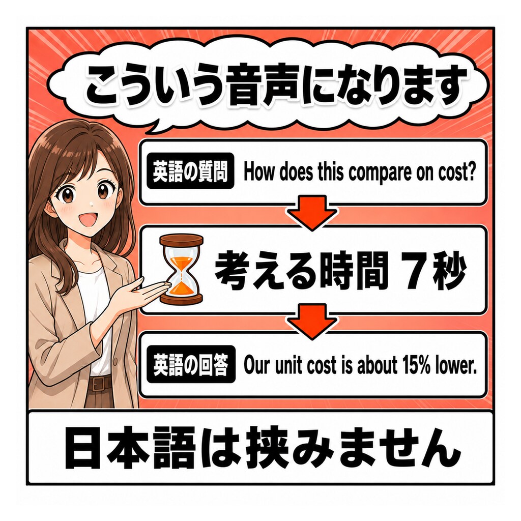 英語プレゼン・商談の原稿と質疑を音声にします 怖いのは原稿ではなく、質疑応答のほうです イメージ3