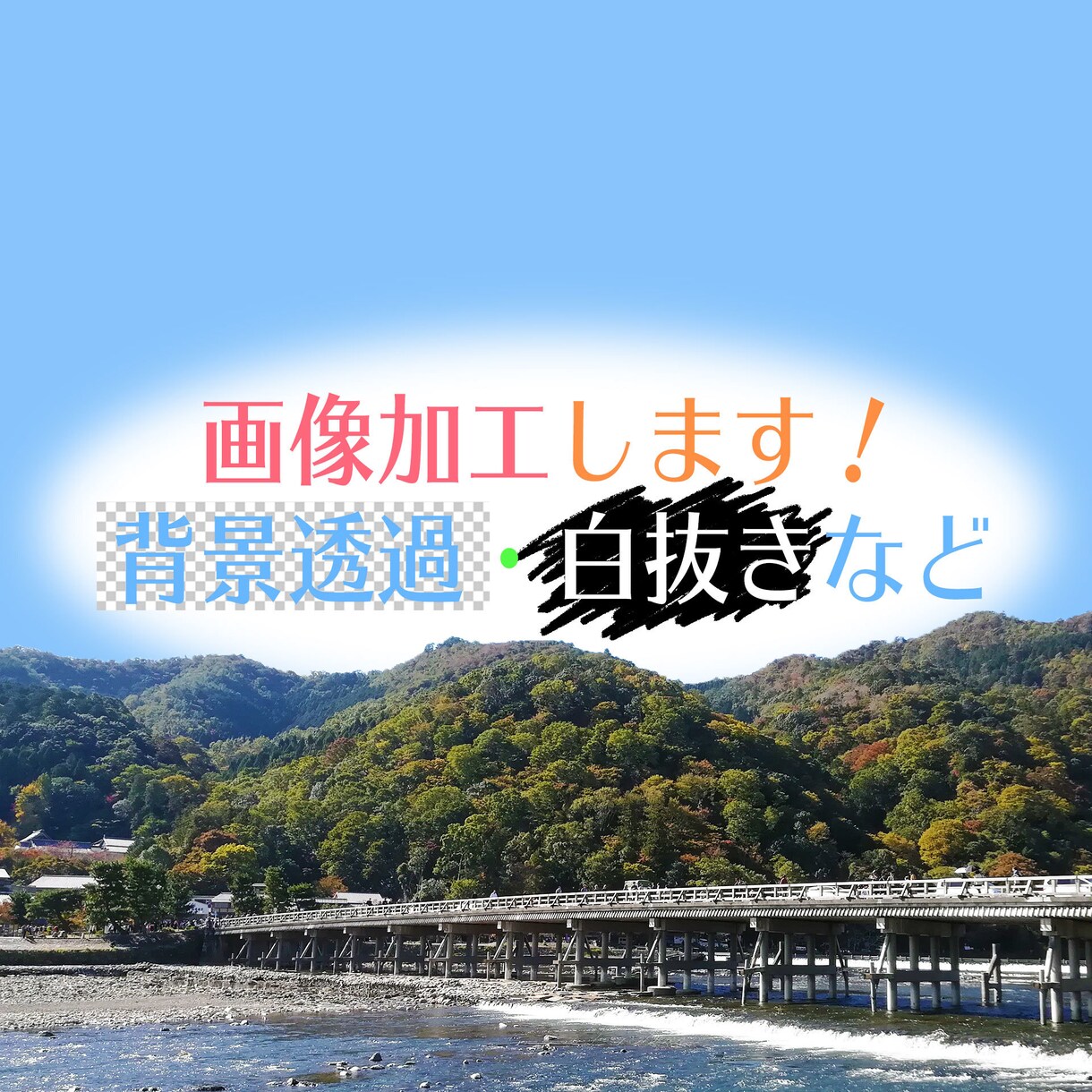背景白抜き・透過します 背景加工以外の加工でもOK！（要相談） イメージ1