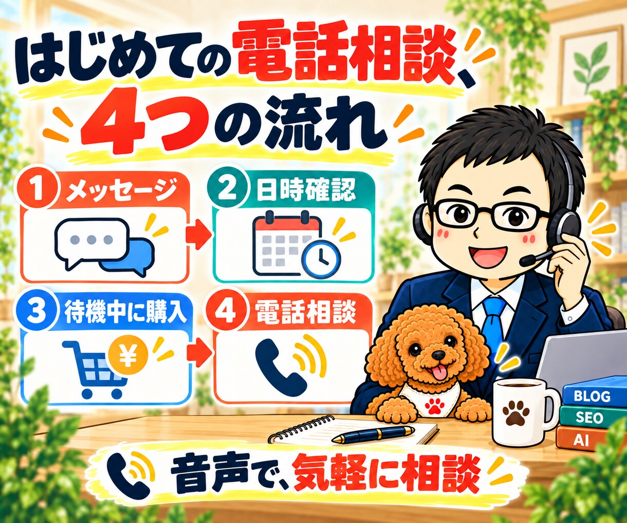 WordPress開設・サーバー選びを相談できます 独自ドメイン・初期設定を初心者にもやさしく電話で説明 イメージ9
