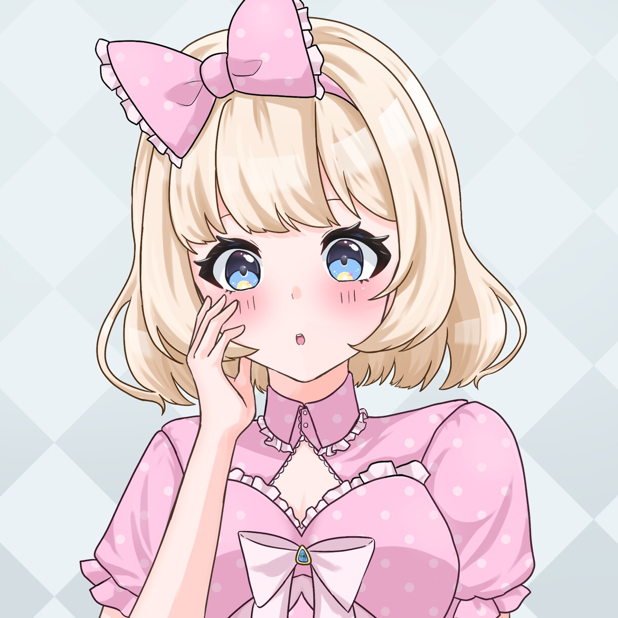 可愛い女の子のアイコンイラスト描きます 何度でも修正OK！SNS・LINE等様々な用途で使用可能！ イメージ1