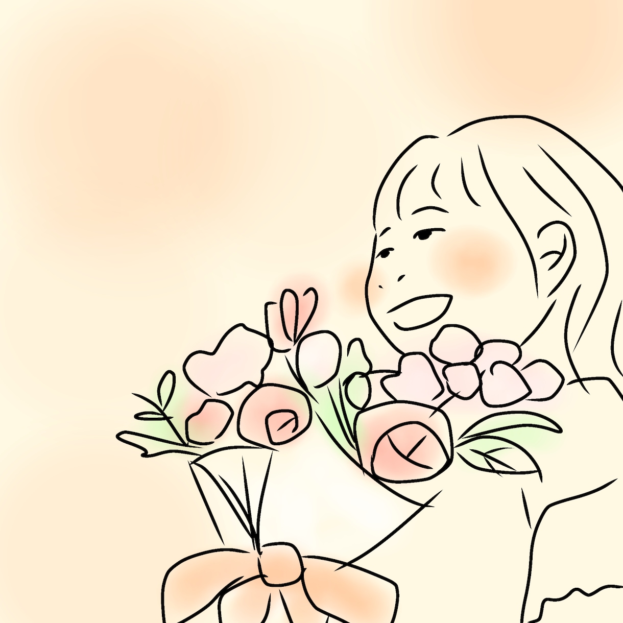 小物追加無料！ほっこりする似顔絵を描きます その人らしさを込めた、思い出を残す似顔絵 イメージ2