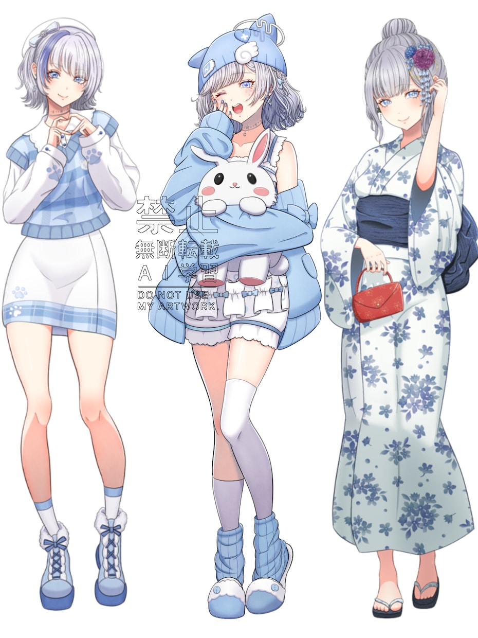 商用可◎綺麗めでかわいい人物イラスト描きます SNSや配信で使えるイラスト制作します！ イメージ3