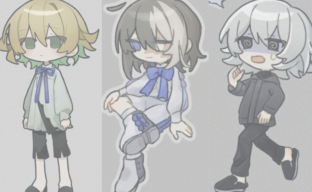 デフォルメイラスト制作します 淡くやさしい色彩のイラストをお届けします イメージ1