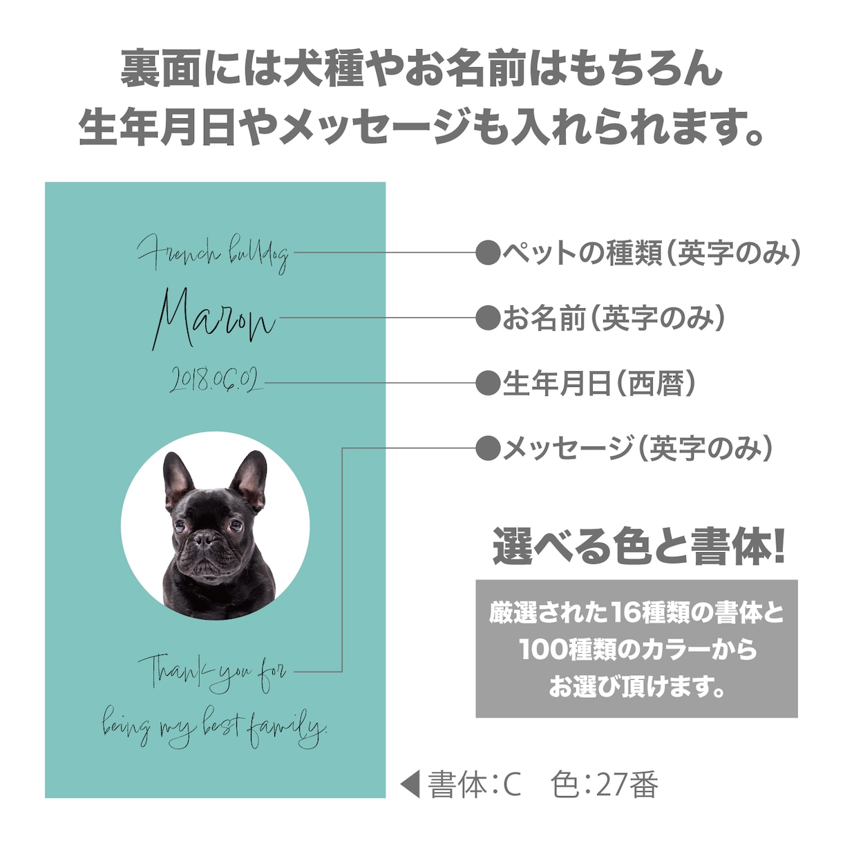 スタイリッシュなペット（犬猫）のクッション作ります メモリアルやインテリア、結婚式のウェルカムボードの代わりに! イメージ4