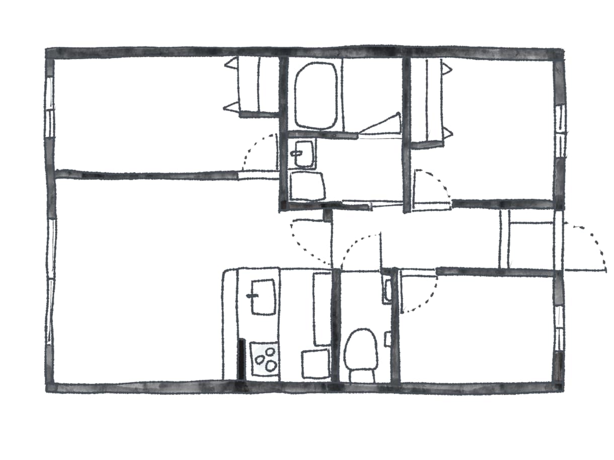 図面を手書き風イラストにします 住宅関連のウェブサイトやチラシなどに イメージ8