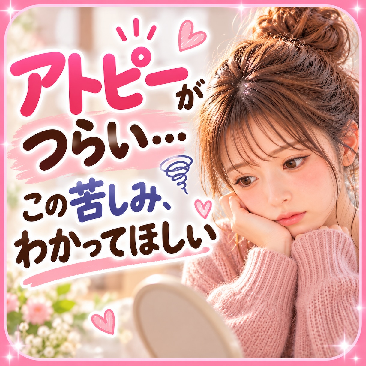 アトピーがつらい❗かゆみも心の苦しみも聴きます かゆみも見た目の悩みも☘同じ苦しみを知る私に話してみませんか イメージ1