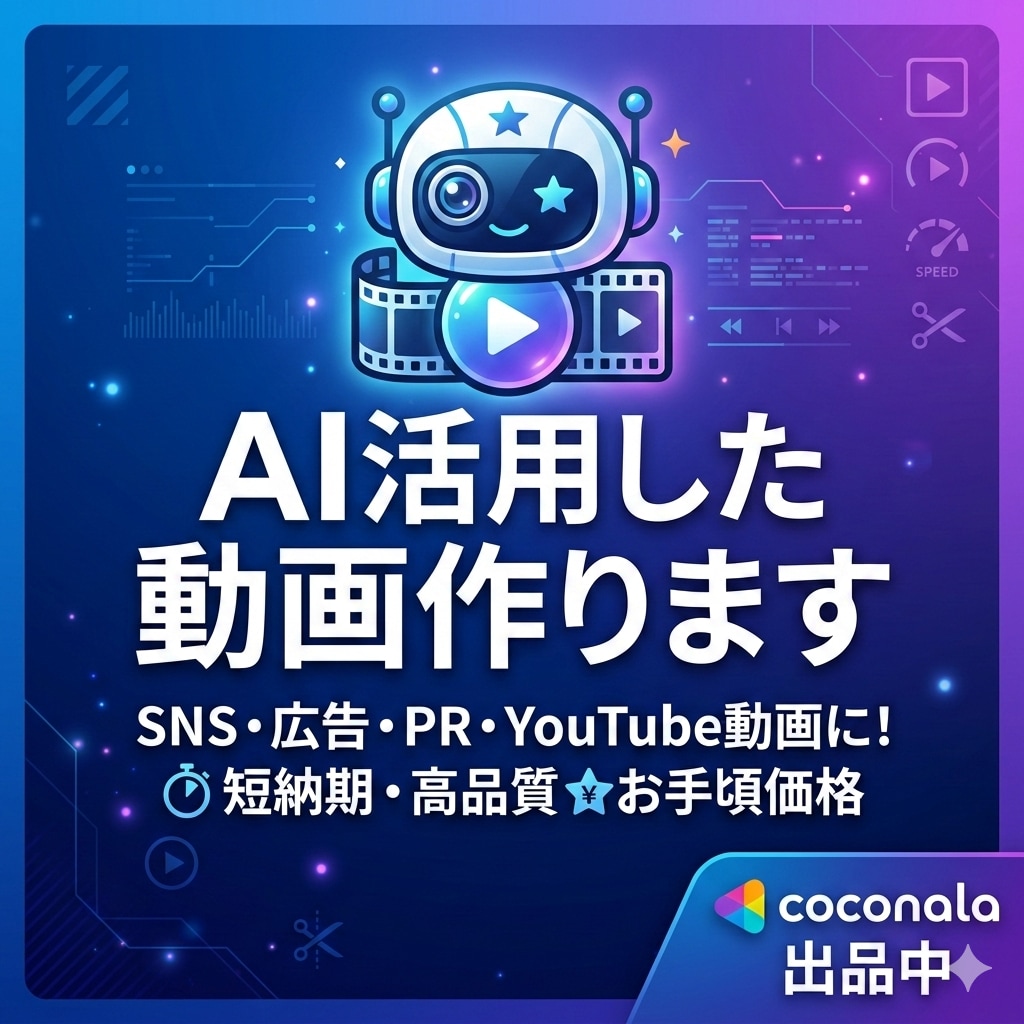 AIを活用した動画作成を行います ショート動画の作成やHP作成まで…貴方のwebエージェントに イメージ1