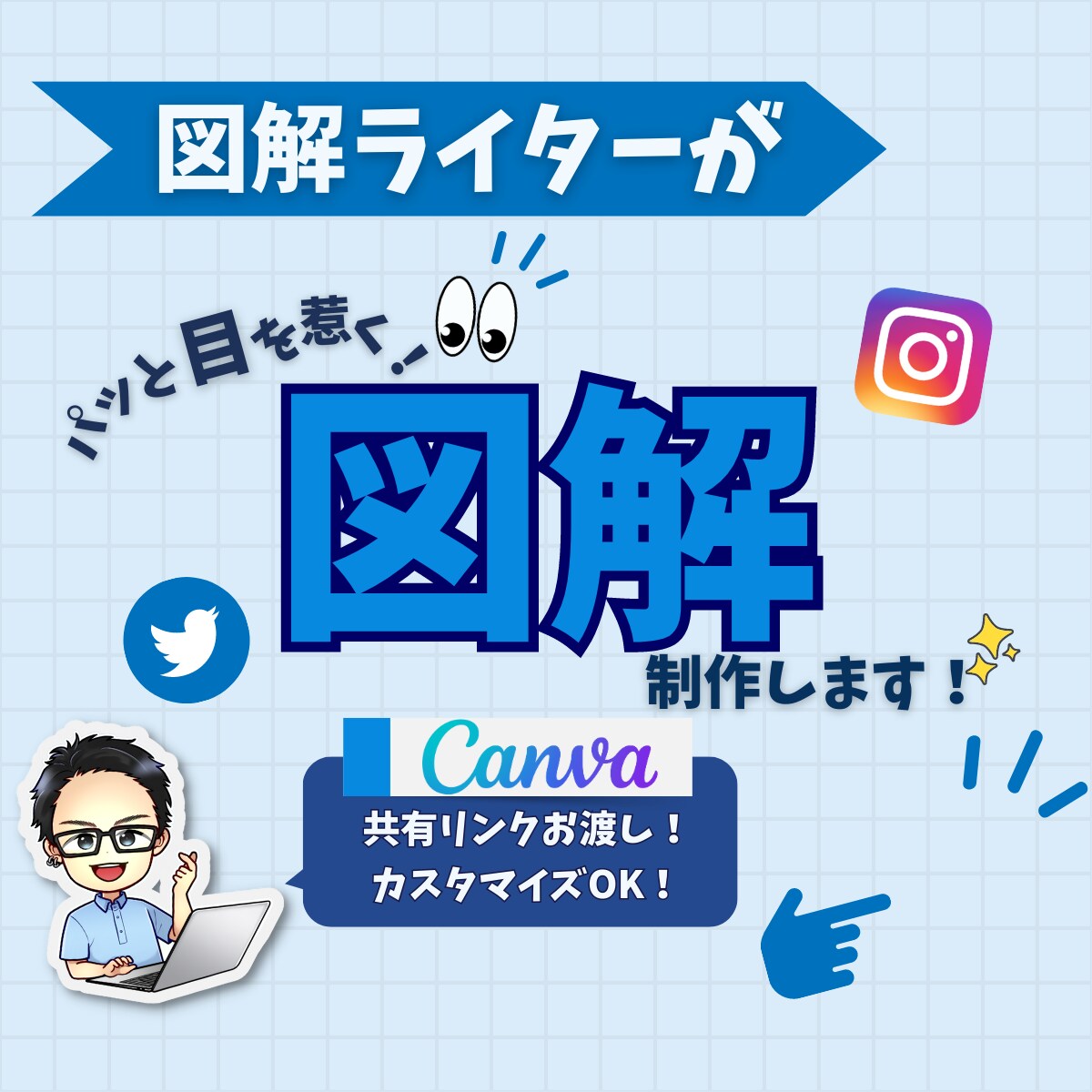 あなたの記事やサービスをわかりやすく図解にします ブログやココナラなど図解制作全般をおこないます! イメージ1