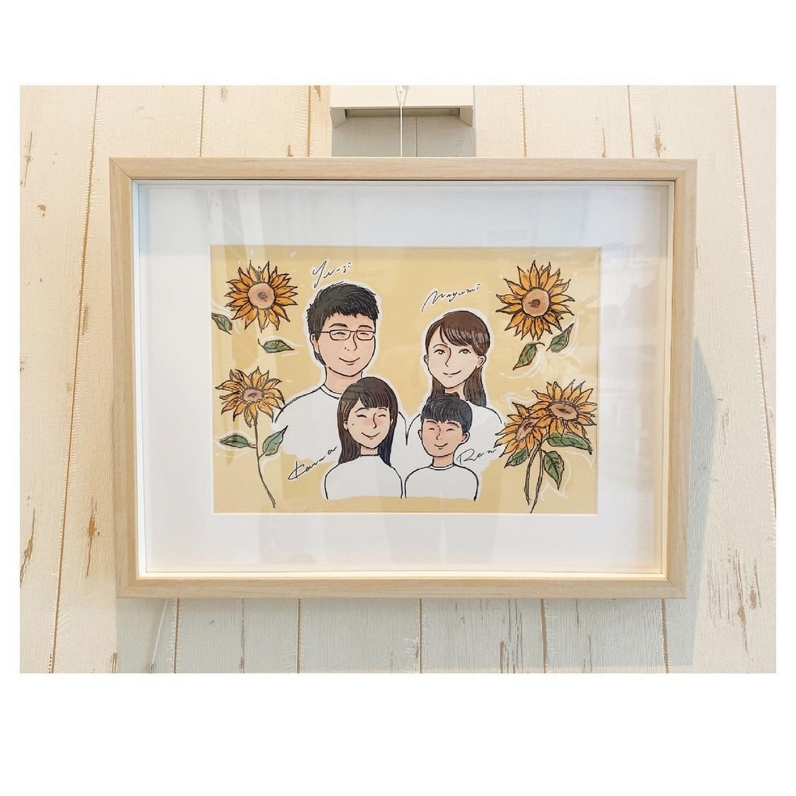 ご家族の似顔絵お描きします 【4名様用】大切なかぞくの素敵な似顔絵かざりませんか イメージ2
