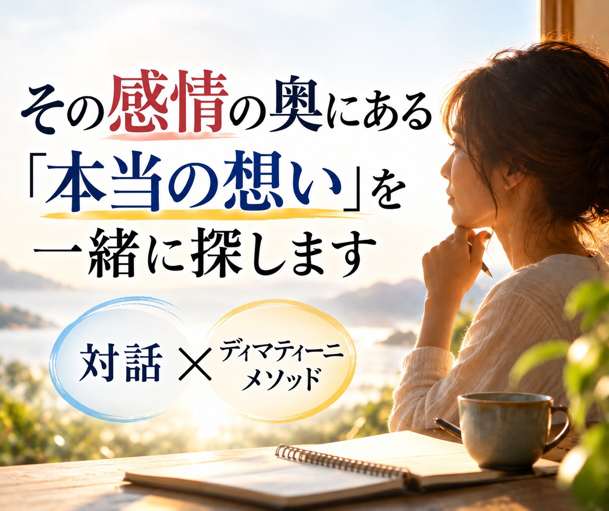 その感情の奥にある『本当の想い』を一緒に探します 対話とディマティーニメソッドで違う角度から見つめます イメージ1