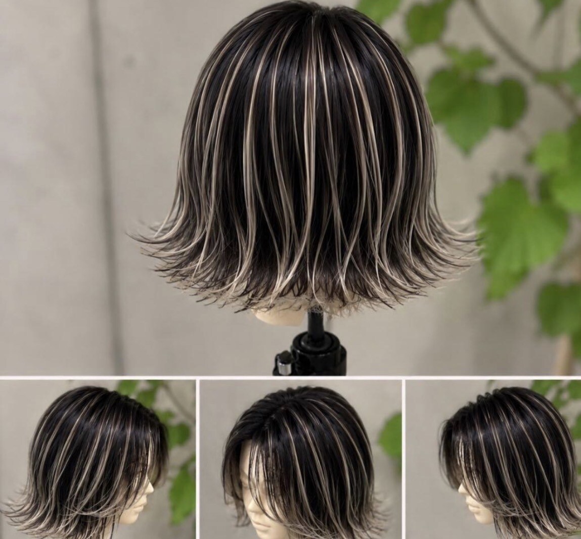 ハンドメイド　オーダートップエクステご提案致します 白髪隠し　ハイライト　アンブレラカラー　美容師　ダンス イメージ2
