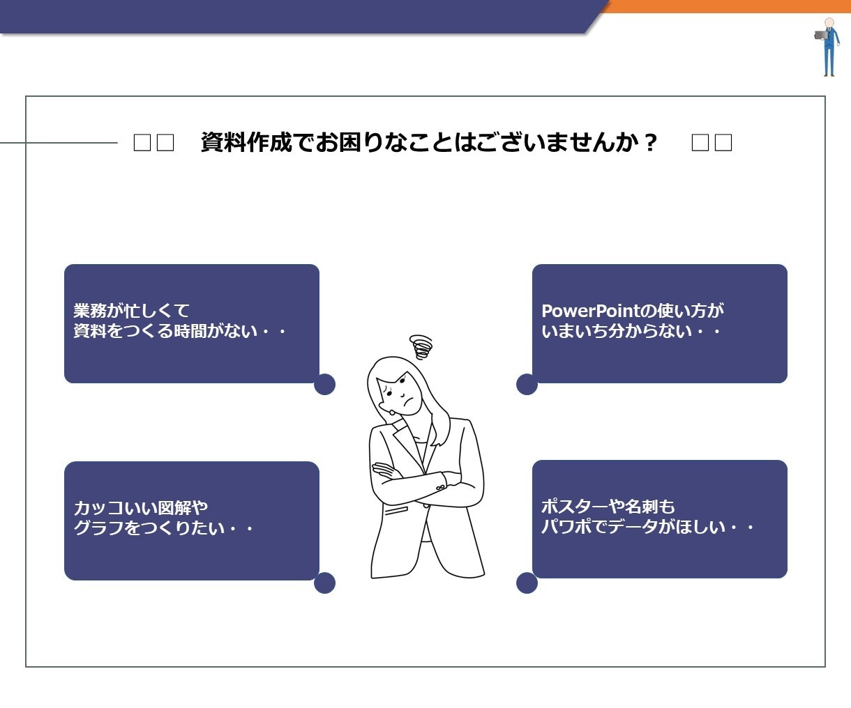 PowerPointで何でもつくります パワポ作成代行サービスossannです。 イメージ2