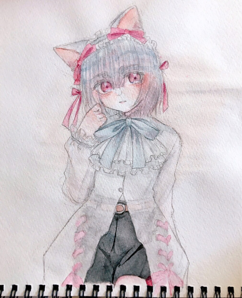 アナログで水彩イラスト描きます かわいいほわほわ水彩や闇を感じるイラスト！プレゼント用にも！ イメージ8