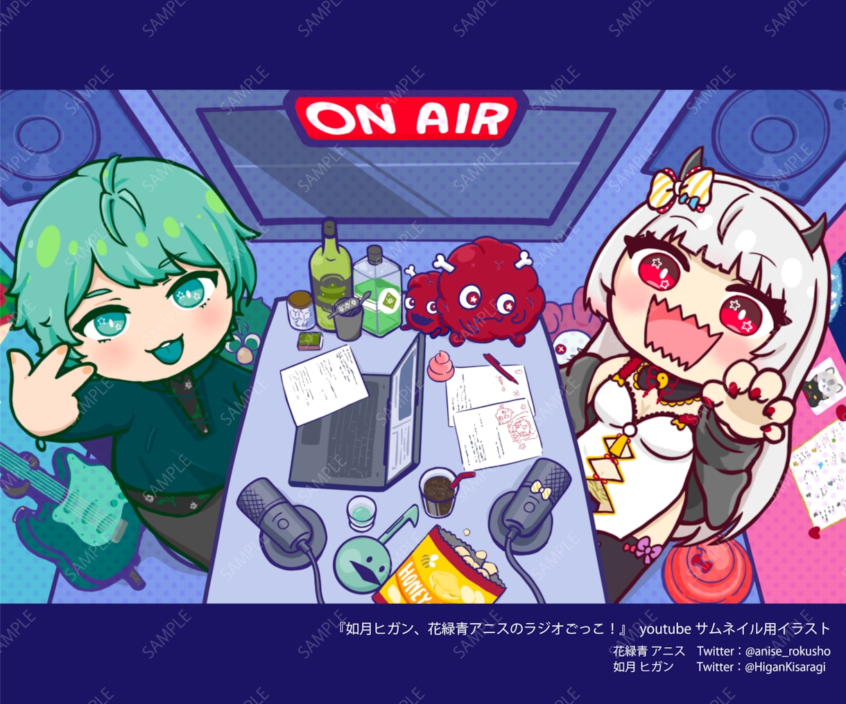 もちもちかわいいイラスト描きます CDジャケット、MV、Vtuber、プレゼント絵などなど！ イメージ7
