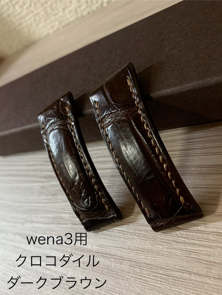 wena3の革ベルトをオーダーメイドで制作します ロレックス、アップルウォッチ、wena3、その他対応可能です イメージ4