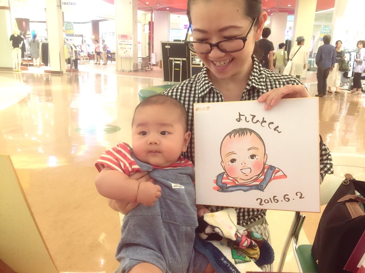 小さなお子様の手書き似顔絵を描きます ゆるふわで可愛らしい似顔絵を誕生日や記念日のプレゼントに!! イメージ7