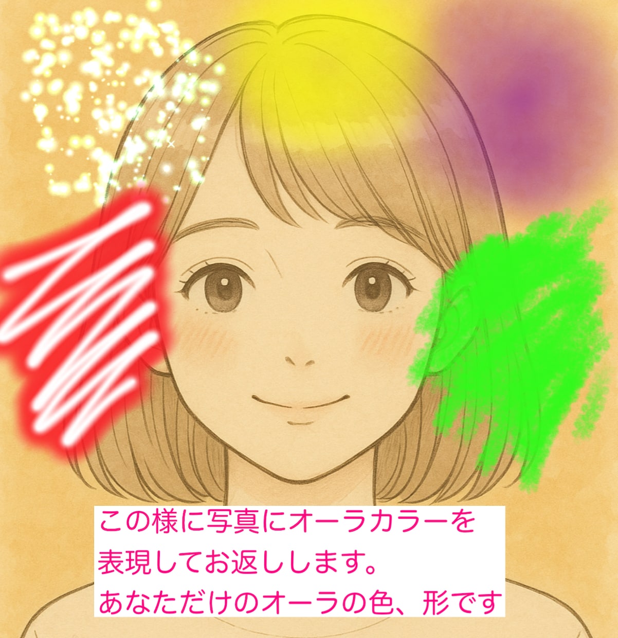 SALE写真から貴方のオーラカラーを診断いたします あなたのオーラカラー＆開運アドバイス付き診断写真診断 イメージ2