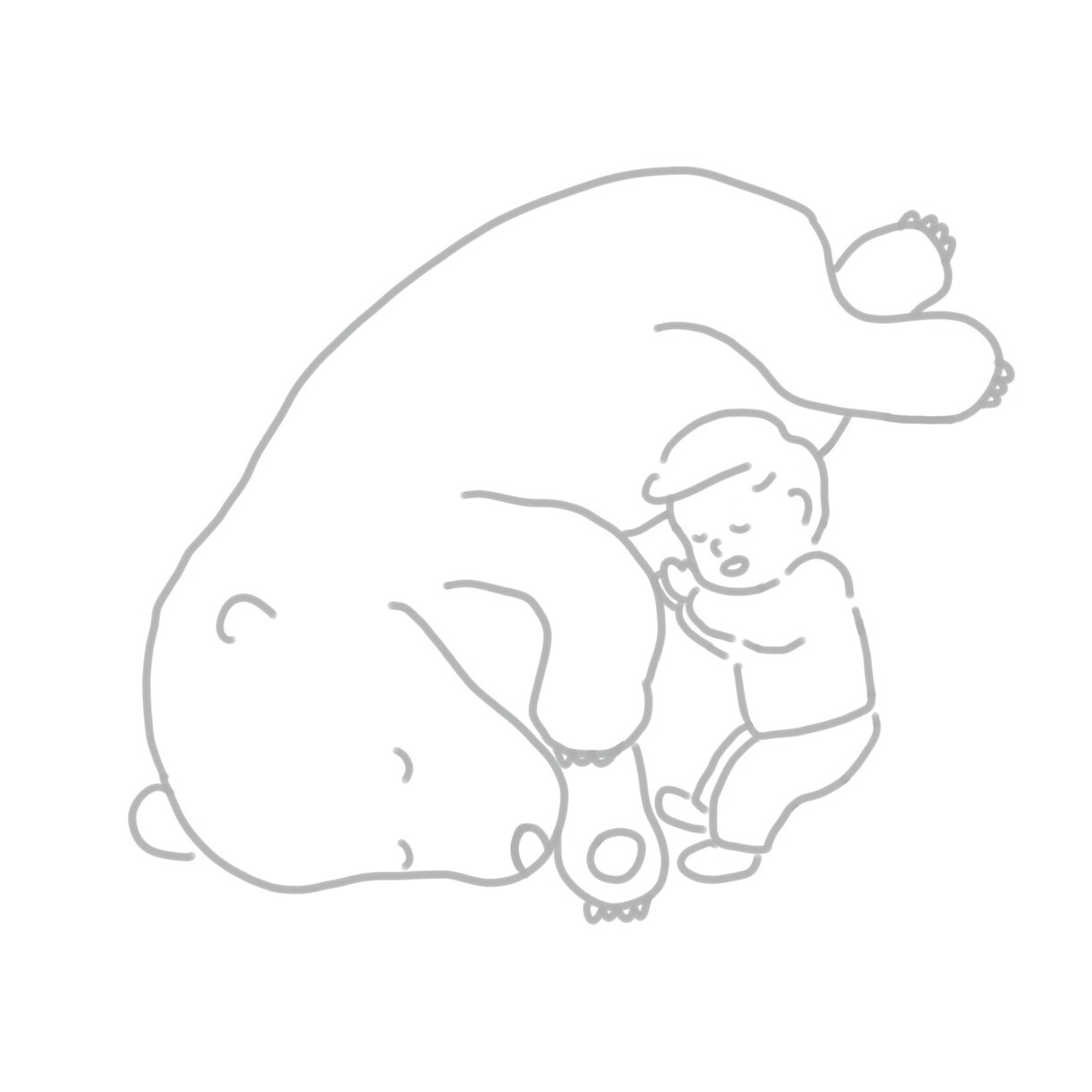 ほんわかした生活感のある人物を描きます シンプルでかわいらしい子供の絵が得意です！ イメージ7