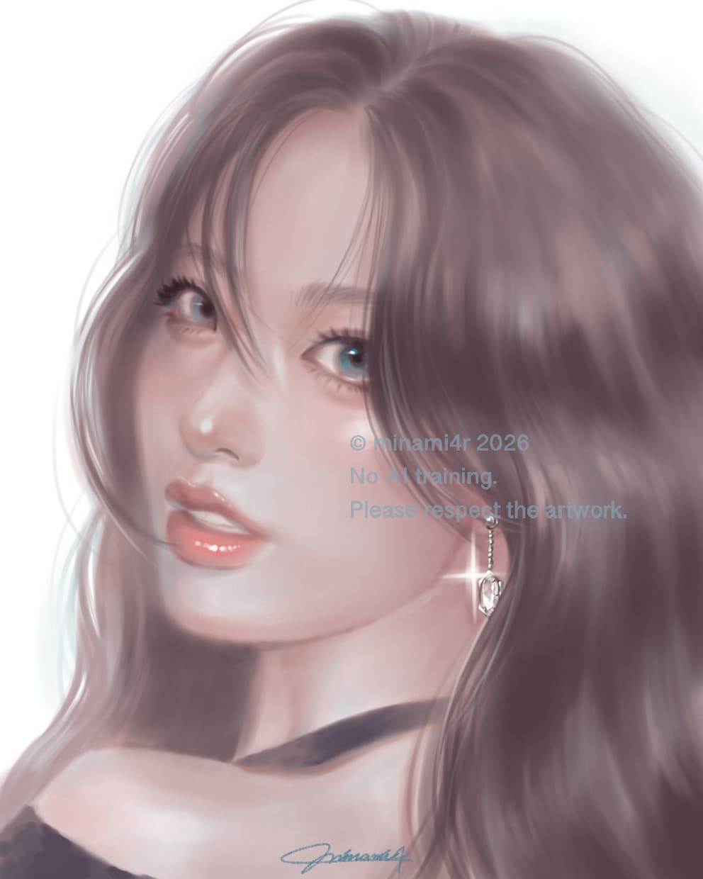 感情をテーマに「強さ」「透明感」ある女性を描きます あなたにそっと寄り添う、お守りのような一枚絵をお届けします イメージ1