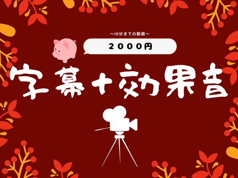 字幕・効果音お付けします 動画制作お手伝いします。一緒に良い作品を作りましょう。 イメージ1