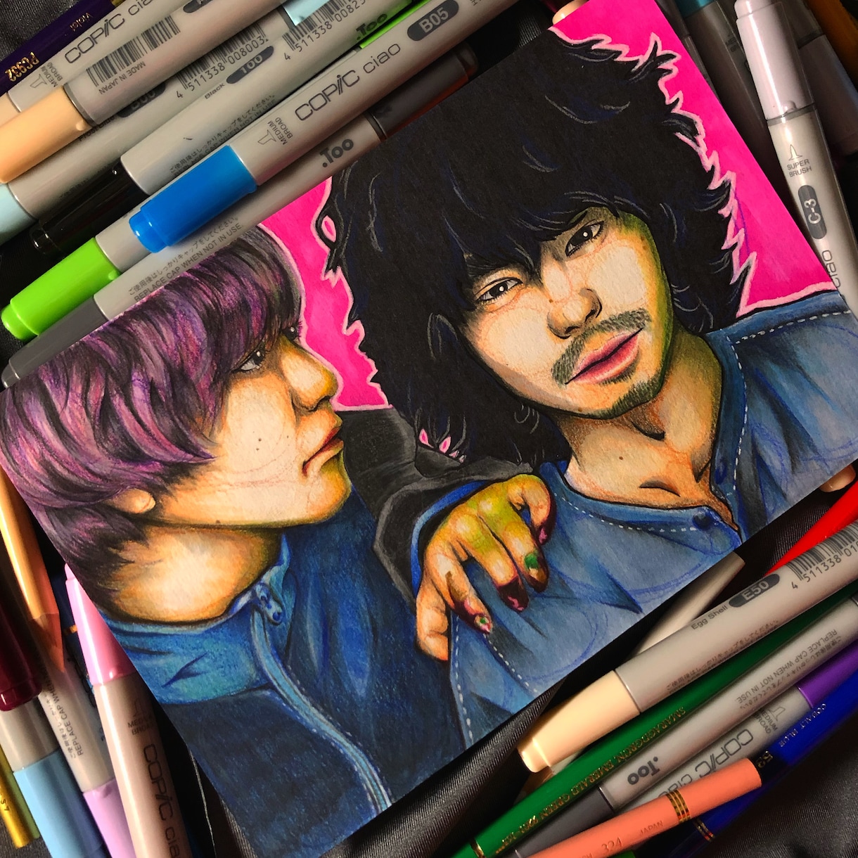 あなたの好きな俳優・女優の似顔絵を描きます コピック・色鉛筆で味のある絵を画きます! イメージ1