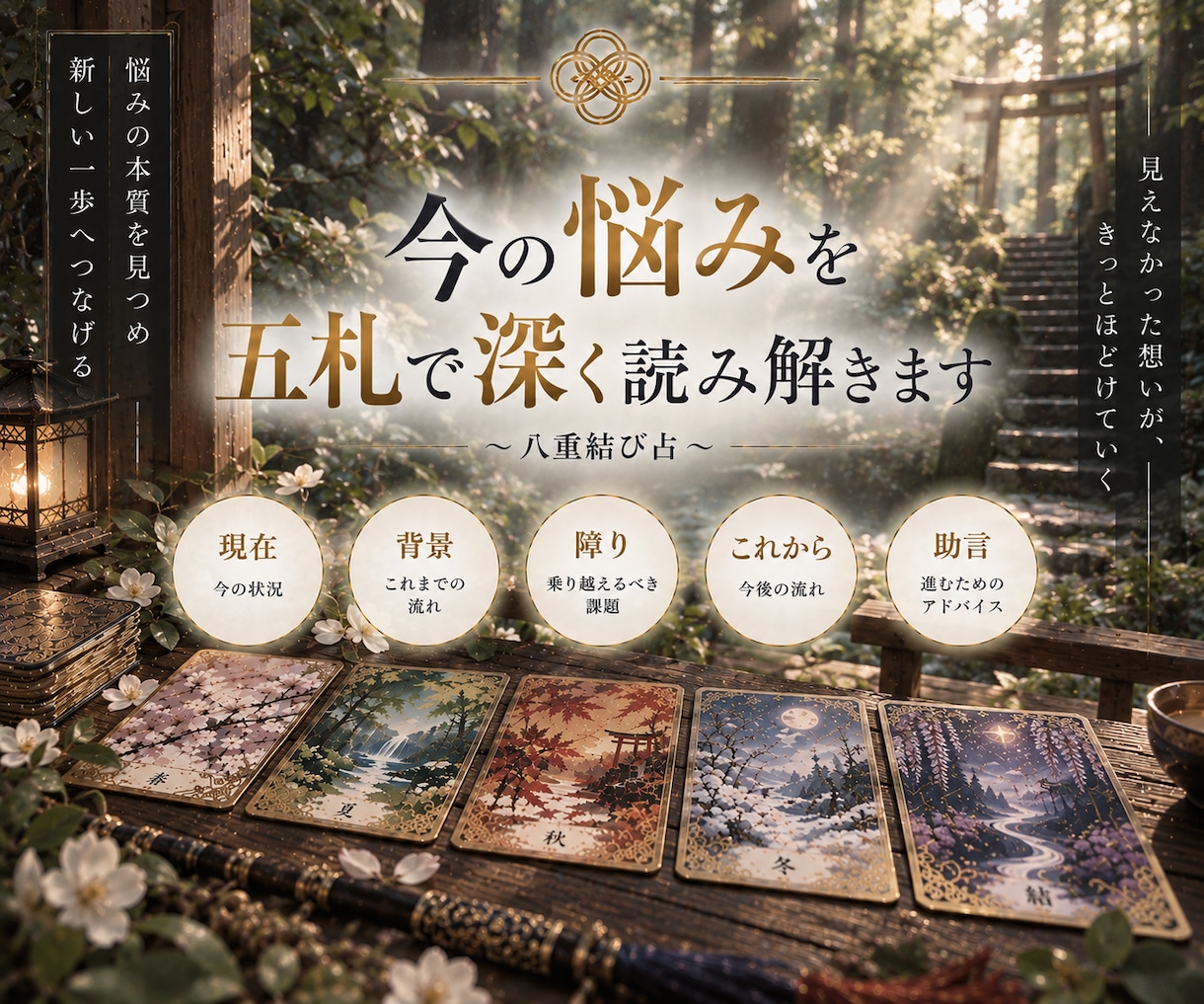 悩みの奥にある原因とこれからの流れを読み解きます 迷いの原因を紐解き、これから進む道を深く読み解きます イメージ1