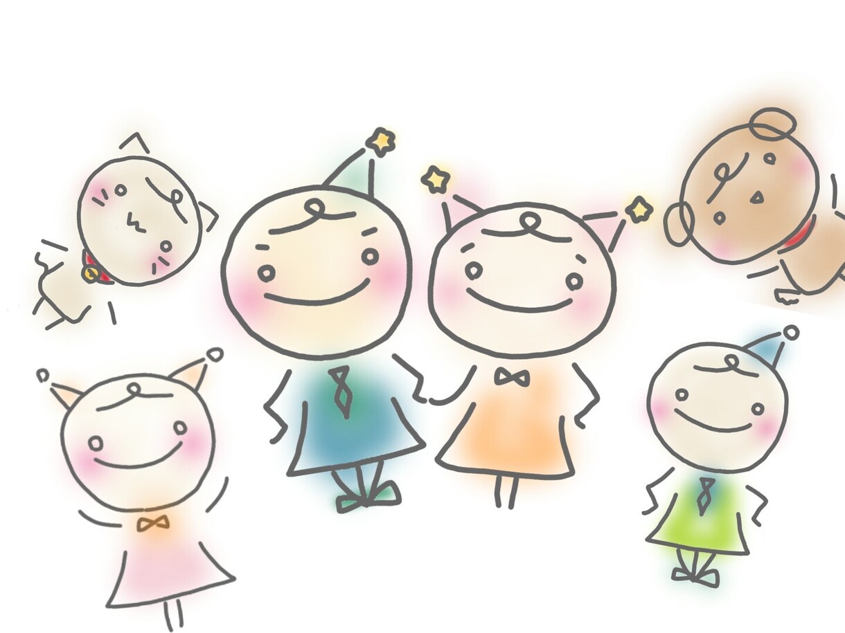 ちょっと変わった棒人間の妖精イラスト描きます B型が描く個性的なイラストこれは、妖精です イメージ3