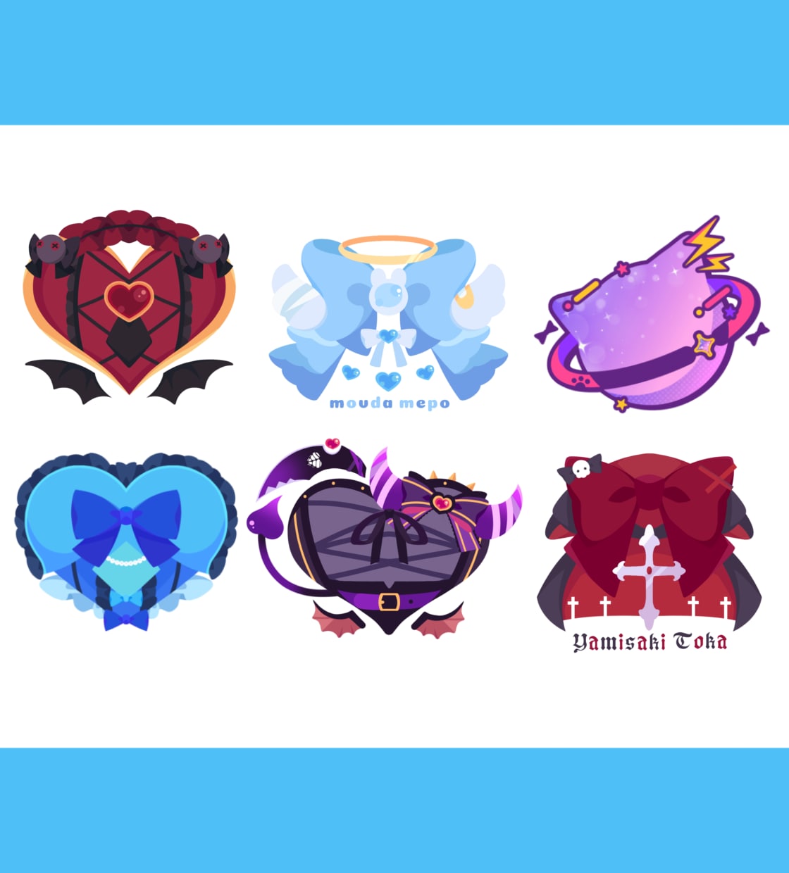 VTuberさん向け！シンボルロゴ制作します 商用利用込み！モチーフをぎゅっと詰め込んだロゴ制作します！ イメージ1